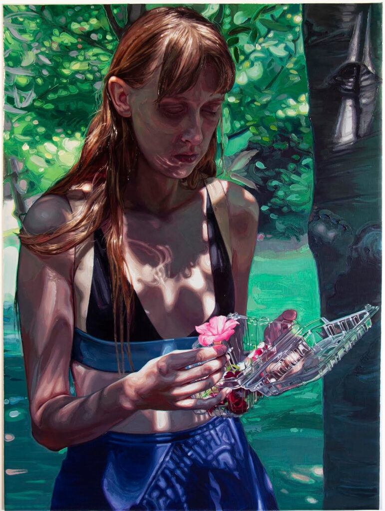 Laura Sanders, Fire Season, 2025 ,Oil on linen, 35 x 26 in.