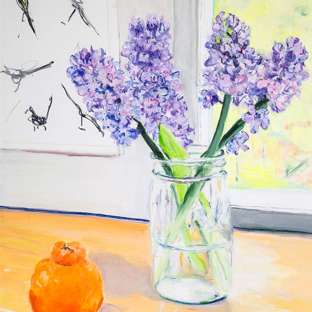 Billy Sullivan, March Hyacinth, 2022, Oil on linen, 30 x 22 in.