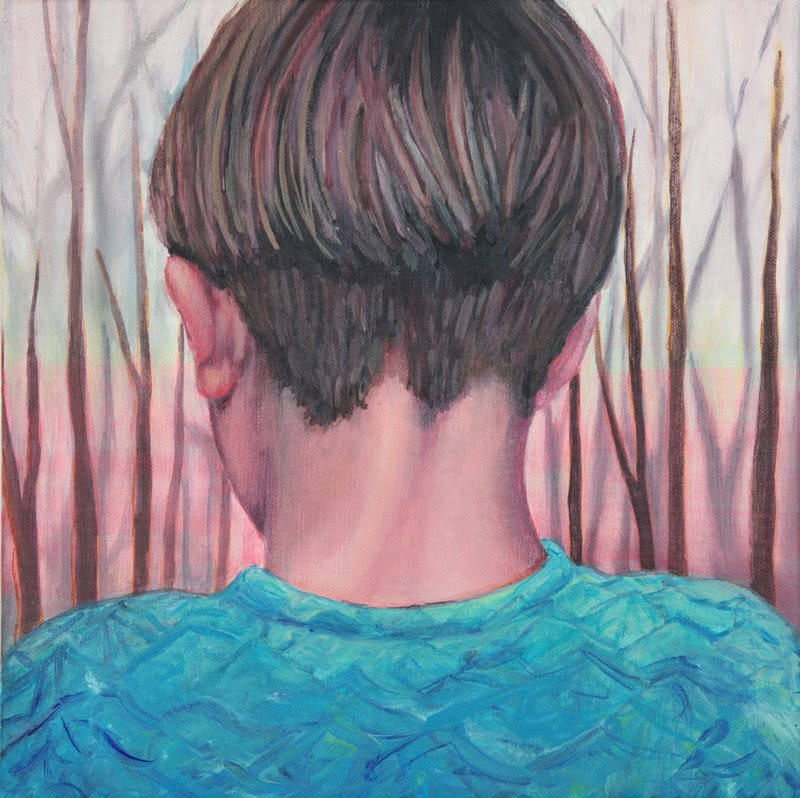 Sabine Dehnel Nur geträumt, 2018, Acrylic on Canvas, 17¾ x 17¾ in.