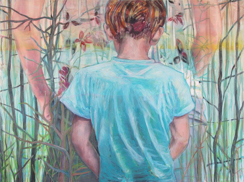 Sabine Dehnel Zauberland, 2018, Acrylic on Canvas, 59 x 78¾ in.