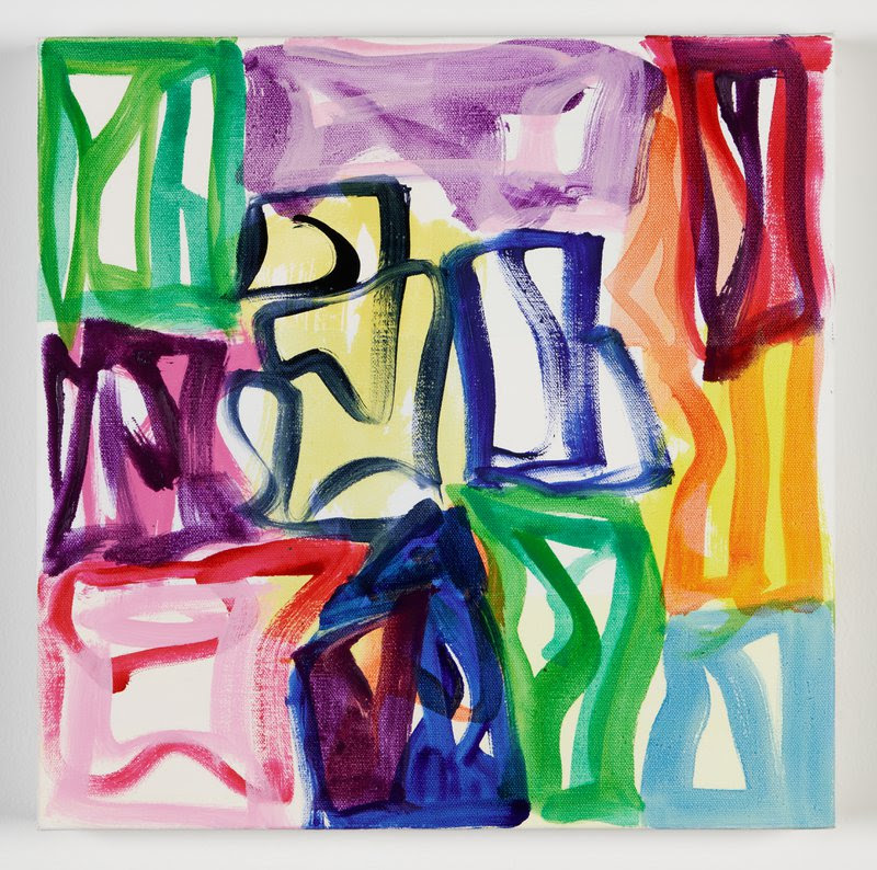 Melissa Meyer, Chelsea Square 5, 2021, Oil on canvas, 16 x 16 in.