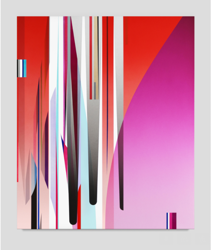 Dion Johnson, Zipper, 2022, Acrylic on canvas, 48 x 40 in.