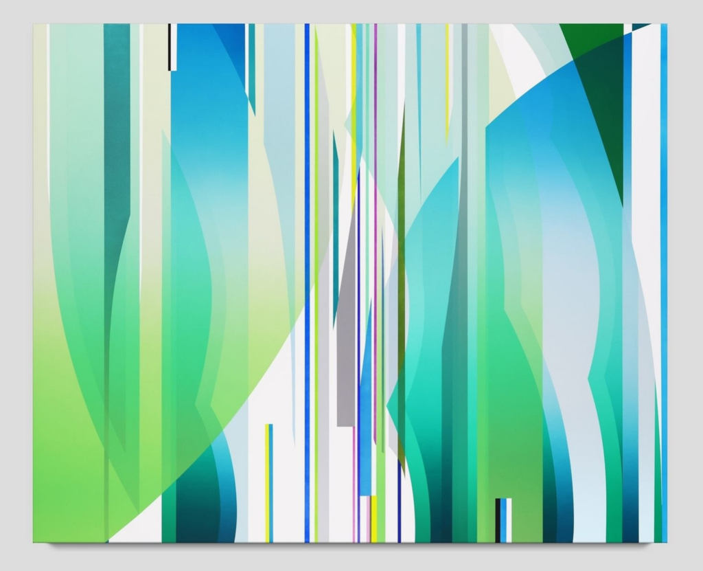 Dion Johnson, Air, 2024, Acrylic on canvas, 48 x 58 in. Dion Johnson, Air, 2024, Acrylic on canvas, 48 x 58 in.