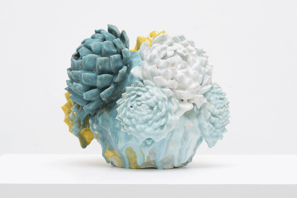 Matt Wedel, Flower Tree (MWS25-017) Standard & Alt View, 2025, Porcelain, 10½ x 12 x 11½ in.