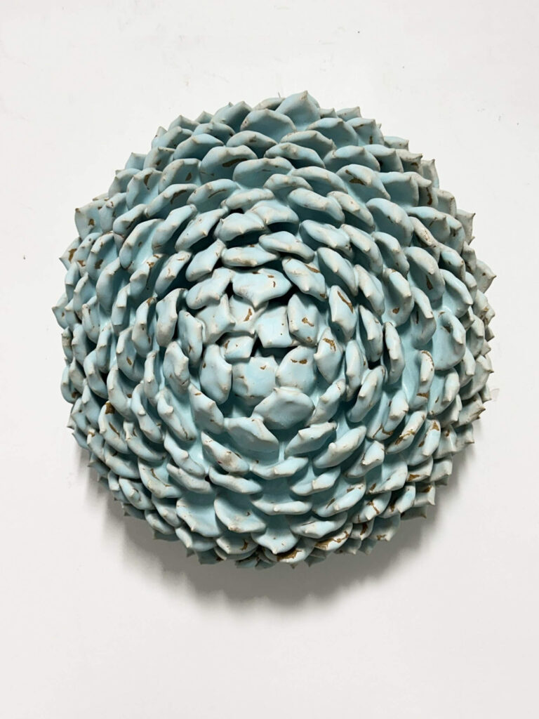 Matt Wedel, Flower Tree Series (wall piece), 2025, Stoneware, 15 x 13 x 7½ in. Matt Wedel, Flower Tree Series (wall piece), 2025, Stoneware, 15 x 13 x 7½ in.
