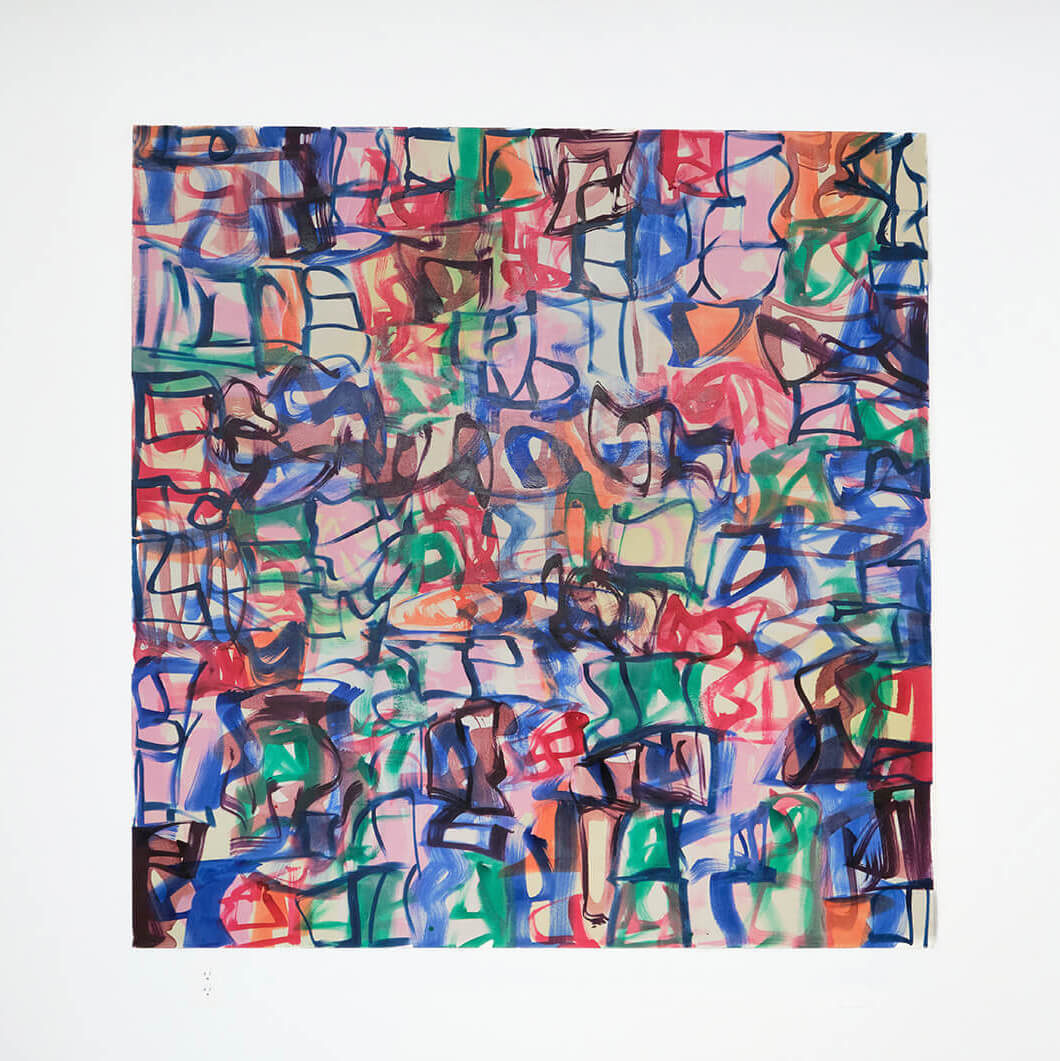 Melissa Meyer, Times Square, 2011, Oil on canvas, 80 x 78 in.