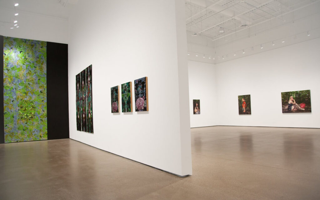 Beeler Gallery Installation views Guilded Wild and Survivor Skills