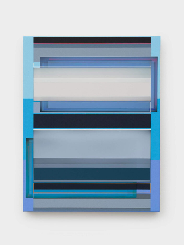 Patrick Wilson, Trout Fishing, 2025, Acrylic on canvas, 27 x 21 in.