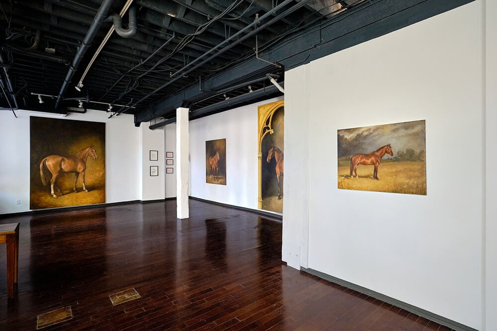 Madeleine Bunbury: Portraits of Horses install