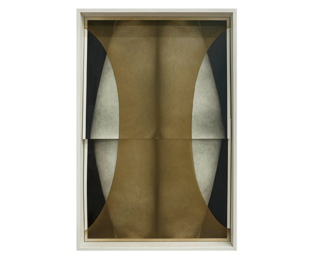 Sheree Hovsepian, <em>Bliss</em>, 2018, Silver gelatin photographs, nylon, 37½ x 25 x 4½ in. Sheree Hovsepian, Bliss, 2018, Silver gelatin photographs, nylon, 37½ x 25 x 4½ in.